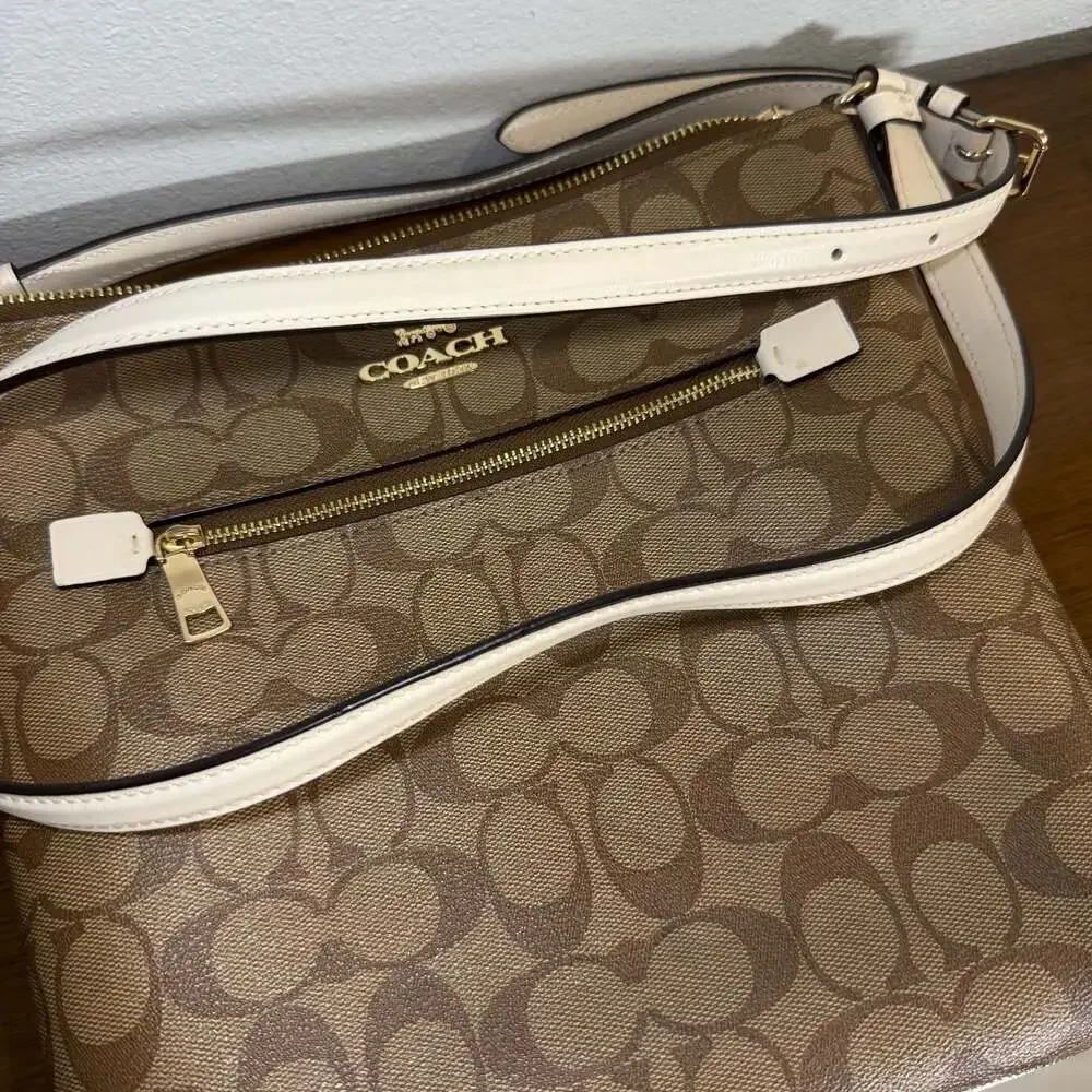 Coach Signature Coated Canvas Rowan File Bag Crossbody